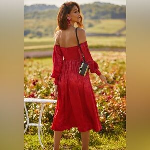 NWOT Alamour the Label red off the shoulder dress